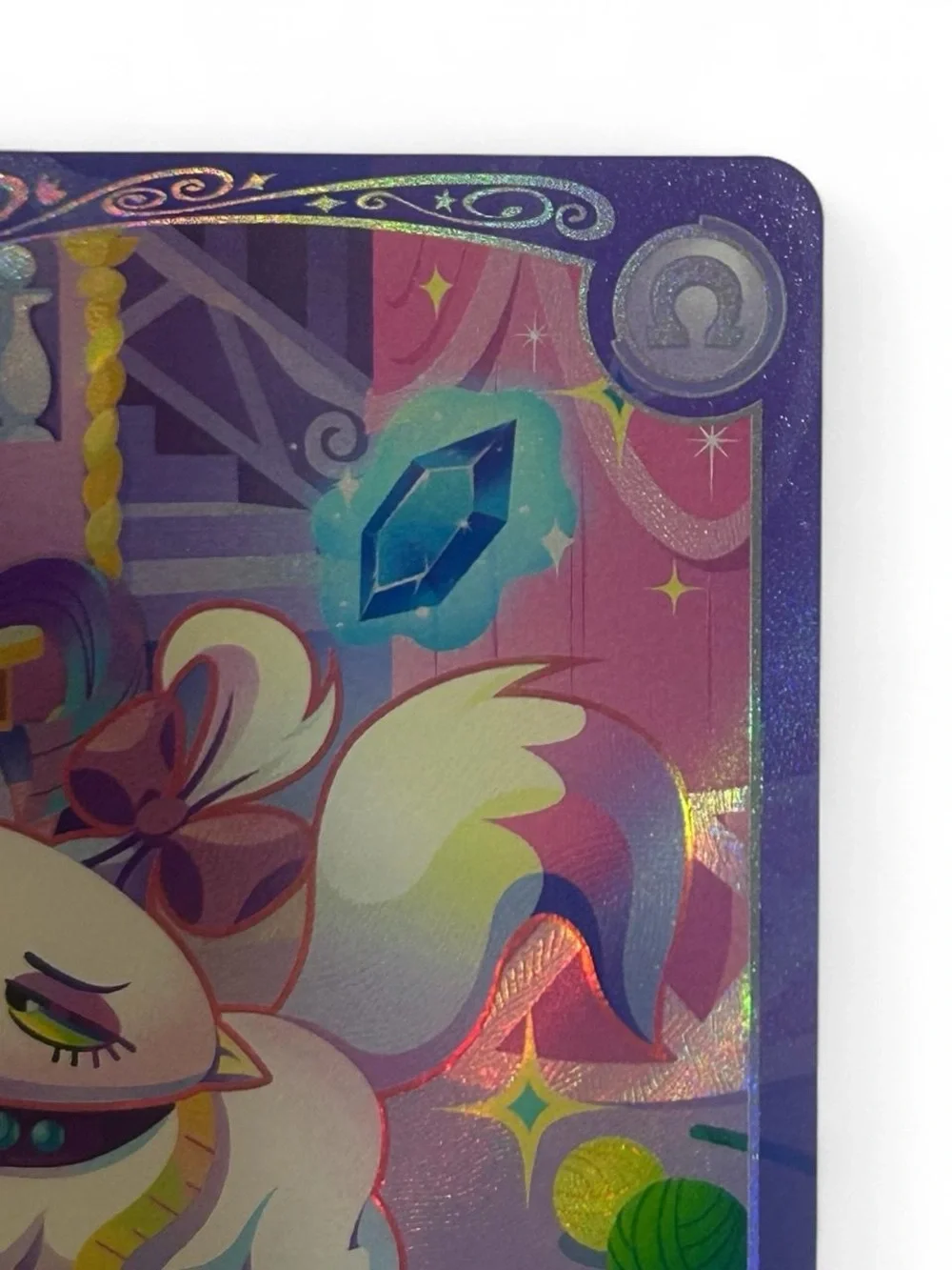 Hasbro Opal Cat Collectible Card - Purple & White Holographic